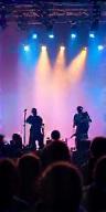 Live entertainment performance on stage with dynamic audience