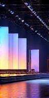 Bespoke stage design with advanced lighting and LED screens